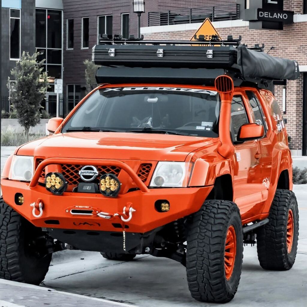 Modified Nissan Xterra prepared for off-road use